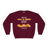 Fall-Themed Crewneck Sweatshirt, Funny Halloween Sweatshirt, Pumpkin Sweatshirt, Christian Apparel, Gift for Jesus Lover