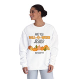 Fall-Themed Crewneck Sweatshirt, Funny Halloween Sweatshirt, Pumpkin Sweatshirt, Christian Apparel, Gift for Jesus Lover