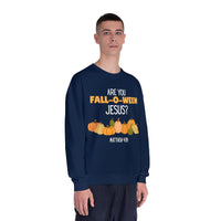 Fall-Themed Crewneck Sweatshirt, Funny Halloween Sweatshirt, Pumpkin Sweatshirt, Christian Apparel, Gift for Jesus Lover