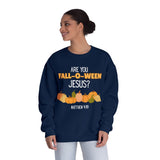 Fall-Themed Crewneck Sweatshirt, Funny Halloween Sweatshirt, Pumpkin Sweatshirt, Christian Apparel, Gift for Jesus Lover