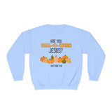 Fall-Themed Crewneck Sweatshirt, Funny Halloween Sweatshirt, Pumpkin Sweatshirt, Christian Apparel, Gift for Jesus Lover