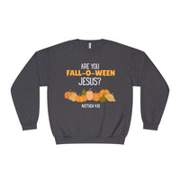 Fall-Themed Crewneck Sweatshirt, Funny Halloween Sweatshirt, Pumpkin Sweatshirt, Christian Apparel, Gift for Jesus Lover