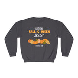 Fall-Themed Crewneck Sweatshirt, Funny Halloween Sweatshirt, Pumpkin Sweatshirt, Christian Apparel, Gift for Jesus Lover
