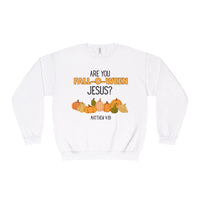 Fall-Themed Crewneck Sweatshirt, Funny Halloween Sweatshirt, Pumpkin Sweatshirt, Christian Apparel, Gift for Jesus Lover