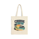 Cruise Crew Canvas Tote — Tropical Beach Cruise Bag