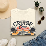 Cruise Crew T‑Shirt — 'Making Waves' Retro Sunset Cruise Shirt