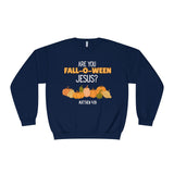 Fall-Themed Crewneck Sweatshirt, Funny Halloween Sweatshirt, Pumpkin Sweatshirt, Christian Apparel, Gift for Jesus Lover