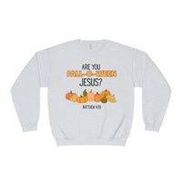 Fall-Themed Crewneck Sweatshirt, Funny Halloween Sweatshirt, Pumpkin Sweatshirt, Christian Apparel, Gift for Jesus Lover