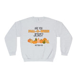 Fall-Themed Crewneck Sweatshirt, Funny Halloween Sweatshirt, Pumpkin Sweatshirt, Christian Apparel, Gift for Jesus Lover