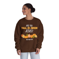 Fall-Themed Crewneck Sweatshirt, Funny Halloween Sweatshirt, Pumpkin Sweatshirt, Christian Apparel, Gift for Jesus Lover