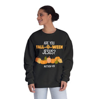 Fall-Themed Crewneck Sweatshirt, Funny Halloween Sweatshirt, Pumpkin Sweatshirt, Christian Apparel, Gift for Jesus Lover