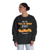 Fall-Themed Crewneck Sweatshirt, Funny Halloween Sweatshirt, Pumpkin Sweatshirt, Christian Apparel, Gift for Jesus Lover