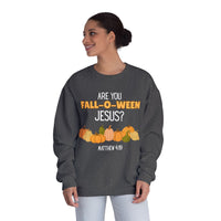 Fall-Themed Crewneck Sweatshirt, Funny Halloween Sweatshirt, Pumpkin Sweatshirt, Christian Apparel, Gift for Jesus Lover