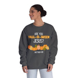 Fall-Themed Crewneck Sweatshirt, Funny Halloween Sweatshirt, Pumpkin Sweatshirt, Christian Apparel, Gift for Jesus Lover