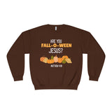Fall-Themed Crewneck Sweatshirt, Funny Halloween Sweatshirt, Pumpkin Sweatshirt, Christian Apparel, Gift for Jesus Lover