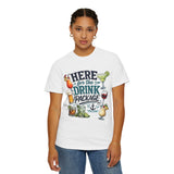 Here for the Drink Package T-Shirt - Cruise Apparel - Funny Vacation Shirts