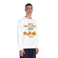 Fall-Themed Crewneck Sweatshirt, Funny Halloween Sweatshirt, Pumpkin Sweatshirt, Christian Apparel, Gift for Jesus Lover