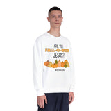 Fall-Themed Crewneck Sweatshirt, Funny Halloween Sweatshirt, Pumpkin Sweatshirt, Christian Apparel, Gift for Jesus Lover