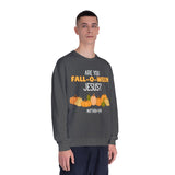 Fall-Themed Crewneck Sweatshirt, Funny Halloween Sweatshirt, Pumpkin Sweatshirt, Christian Apparel, Gift for Jesus Lover