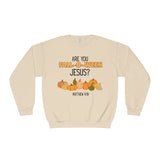 Fall-Themed Crewneck Sweatshirt, Funny Halloween Sweatshirt, Pumpkin Sweatshirt, Christian Apparel, Gift for Jesus Lover