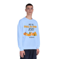 Fall-Themed Crewneck Sweatshirt, Funny Halloween Sweatshirt, Pumpkin Sweatshirt, Christian Apparel, Gift for Jesus Lover