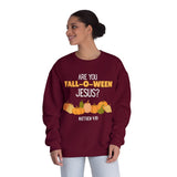 Fall-Themed Crewneck Sweatshirt, Funny Halloween Sweatshirt, Pumpkin Sweatshirt, Christian Apparel, Gift for Jesus Lover