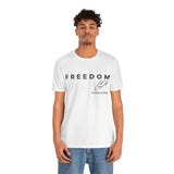 Freedom Unisex Jersey Tee | Charlie Kirk, American Freedom, Casual Daily Wear, Gift for Freedom Lovers, Inspirational Apparel, Comfortable Fashion