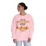 Fall-Themed Crewneck Sweatshirt, Funny Halloween Sweatshirt, Pumpkin Sweatshirt, Christian Apparel, Gift for Jesus Lover