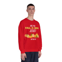 Fall-Themed Crewneck Sweatshirt, Funny Halloween Sweatshirt, Pumpkin Sweatshirt, Christian Apparel, Gift for Jesus Lover