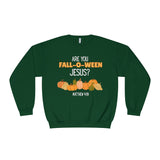 Fall-Themed Crewneck Sweatshirt, Funny Halloween Sweatshirt, Pumpkin Sweatshirt, Christian Apparel, Gift for Jesus Lover
