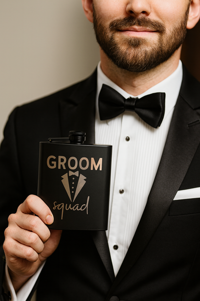 Groom Squad Flask