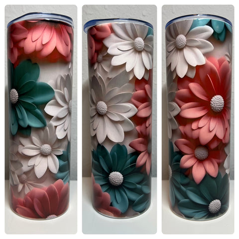 3D Flower Tumbler