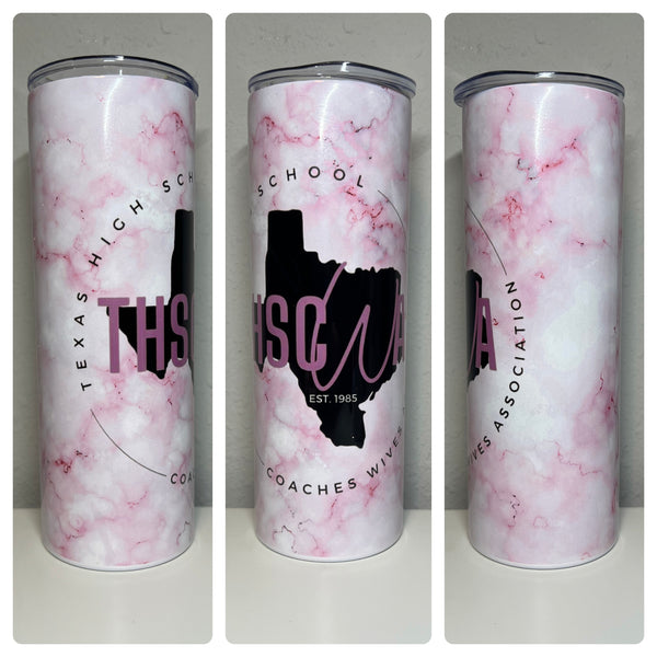 THSCWA - Pink Marble Tumbler