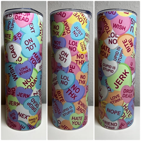 Candy Hearts Tumbler