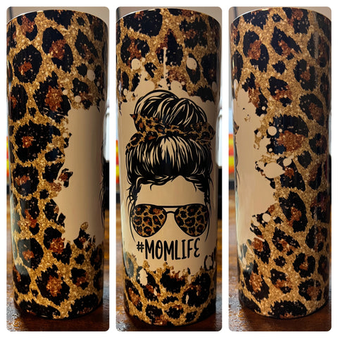 Leopard Mom Life Tumbler