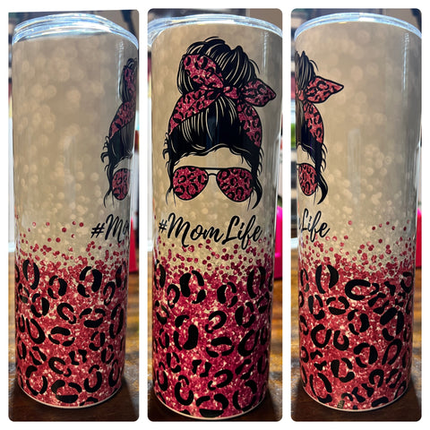 Pink Mom Life Tumbler